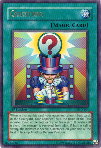 Question [PGD-104] Ultra Rare - Yu-Gi-Oh! - Card Brawlers | Quebec | Canada |