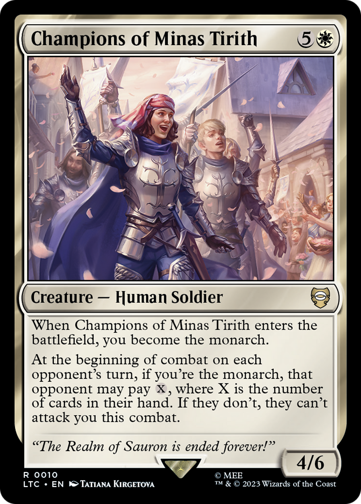 Champions of Minas Tirith [The Lord of the Rings: Tales of Middle-Earth Commander] - Magic: The Gathering - Card Brawlers | Quebec | Canada |