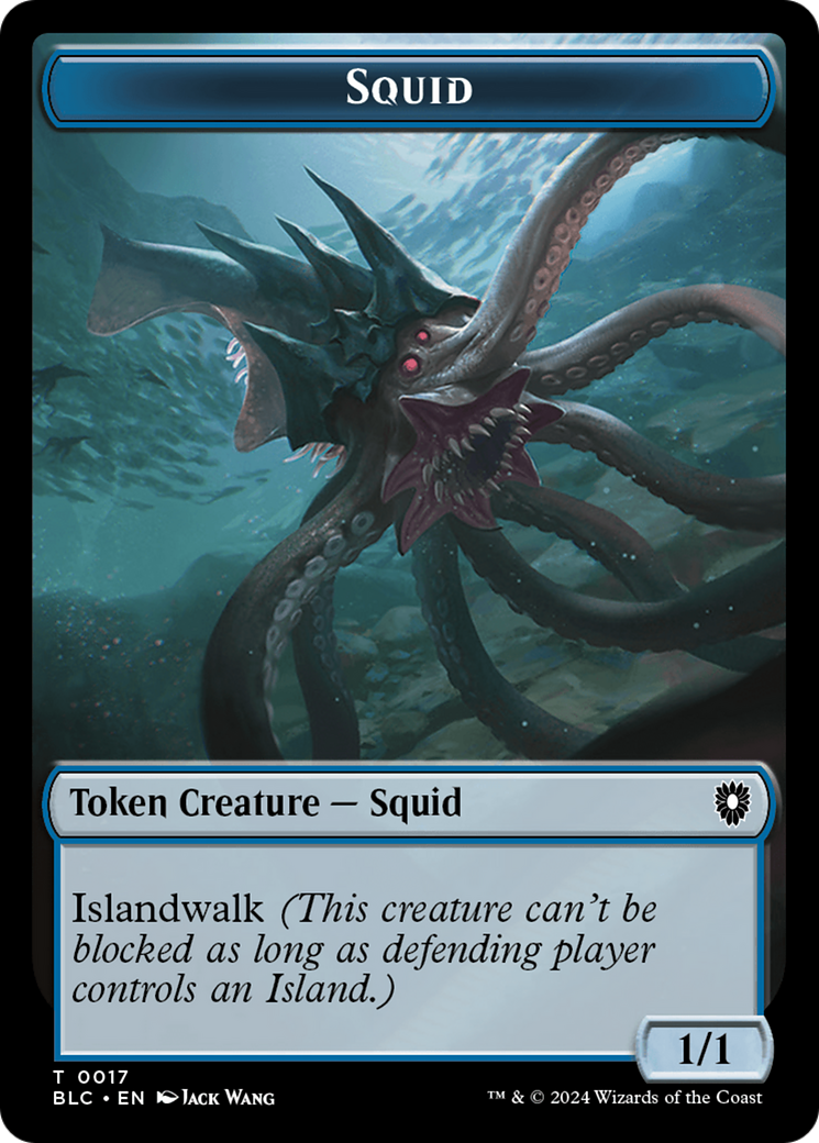 Elephant // Squid Double-Sided Token [Bloomburrow Commander Tokens] - Magic: The Gathering - Card Brawlers | Quebec | Canada |