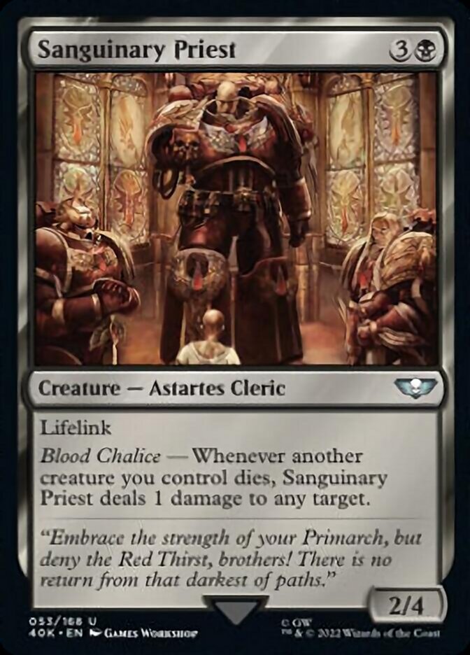 Sanguinary Priest (Surge Foil) [Warhammer 40,000] - Magic: The Gathering - Card Brawlers | Quebec | Canada |