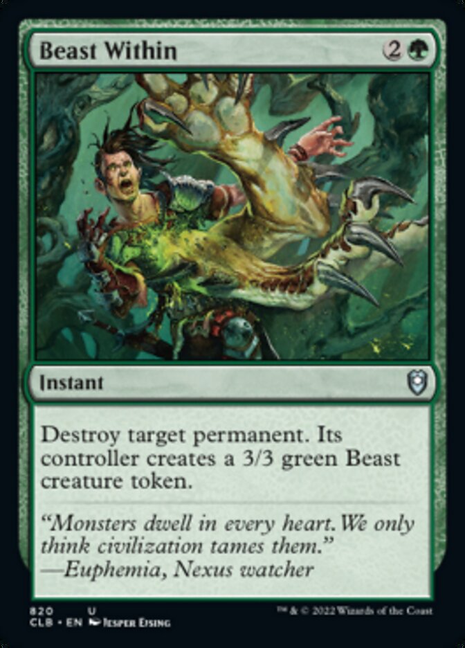 Beast Within [Commander Legends: Battle for Baldur's Gate] - Magic: The Gathering - Card Brawlers | Quebec | Canada |