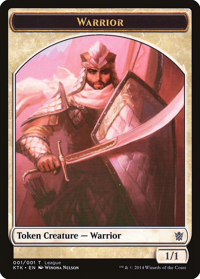 Warrior Token [League Tokens 2014] - Magic: The Gathering - Card Brawlers | Quebec | Canada |