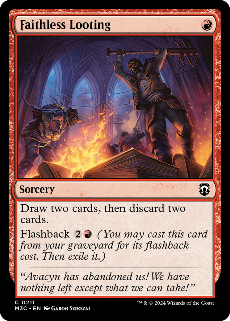 Faithless Looting (Ripple Foil) [Modern Horizons 3 Commander] - Magic: The Gathering - Card Brawlers | Quebec | Canada |