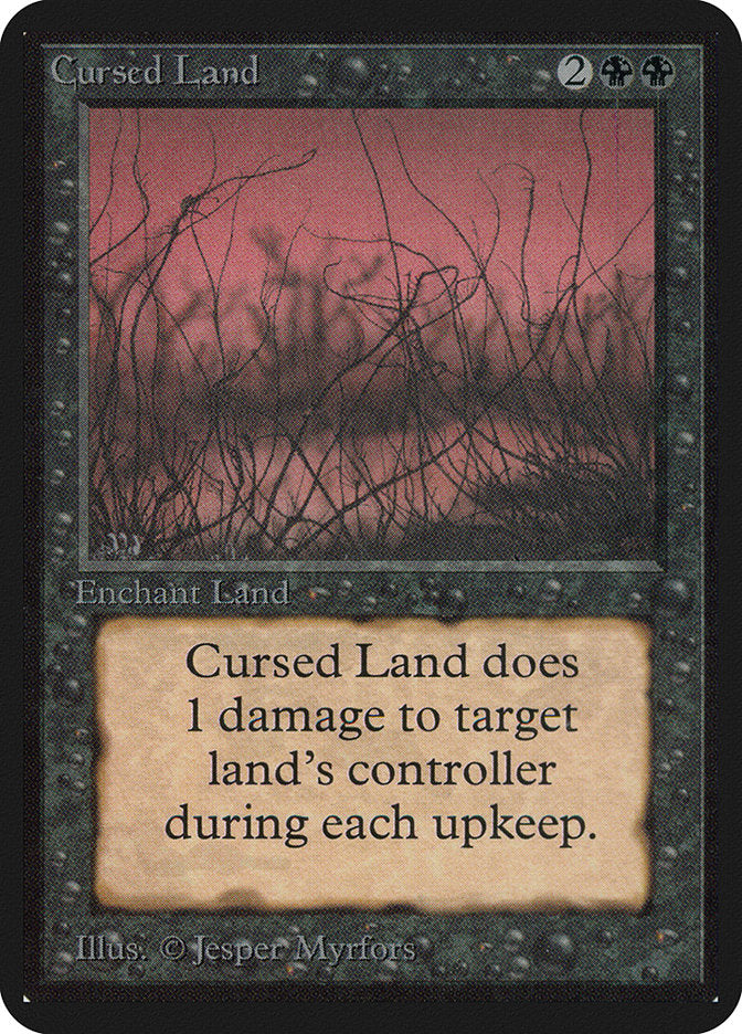 Cursed Land [Alpha Edition] - Magic: The Gathering - Card Brawlers | Quebec | Canada |