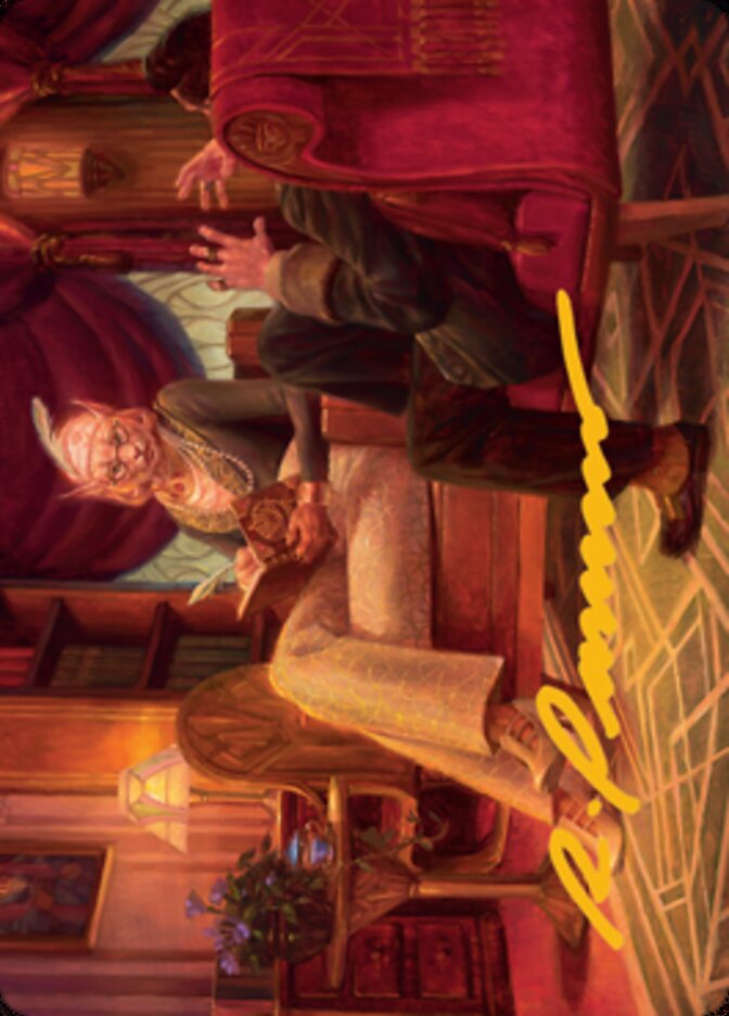 Phabine, Boss's Confidant Art Card (Gold-Stamped Signature) [Streets of New Capenna Art Series] - Magic: The Gathering - Card Brawlers | Quebec | Canada |