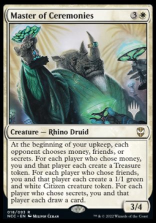 Master of Ceremonies (Promo Pack) [Streets of New Capenna Commander Promos] - Magic: The Gathering - Card Brawlers | Quebec | Canada |