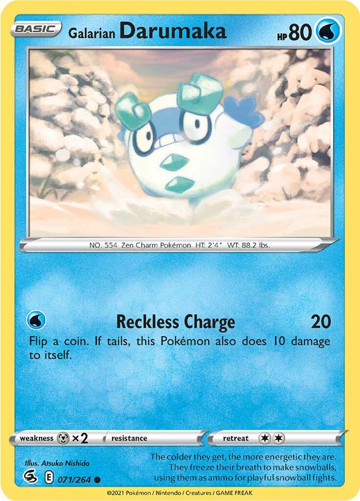 Galarian Darumaka (071/264) [Sword & Shield: Fusion Strike] - Pokémon - Card Brawlers | Quebec | Canada |