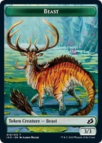 Beast // Human Soldier (003) Double-Sided Token [Ikoria: Lair of Behemoths Tokens] - Magic: The Gathering - Card Brawlers | Quebec | Canada |