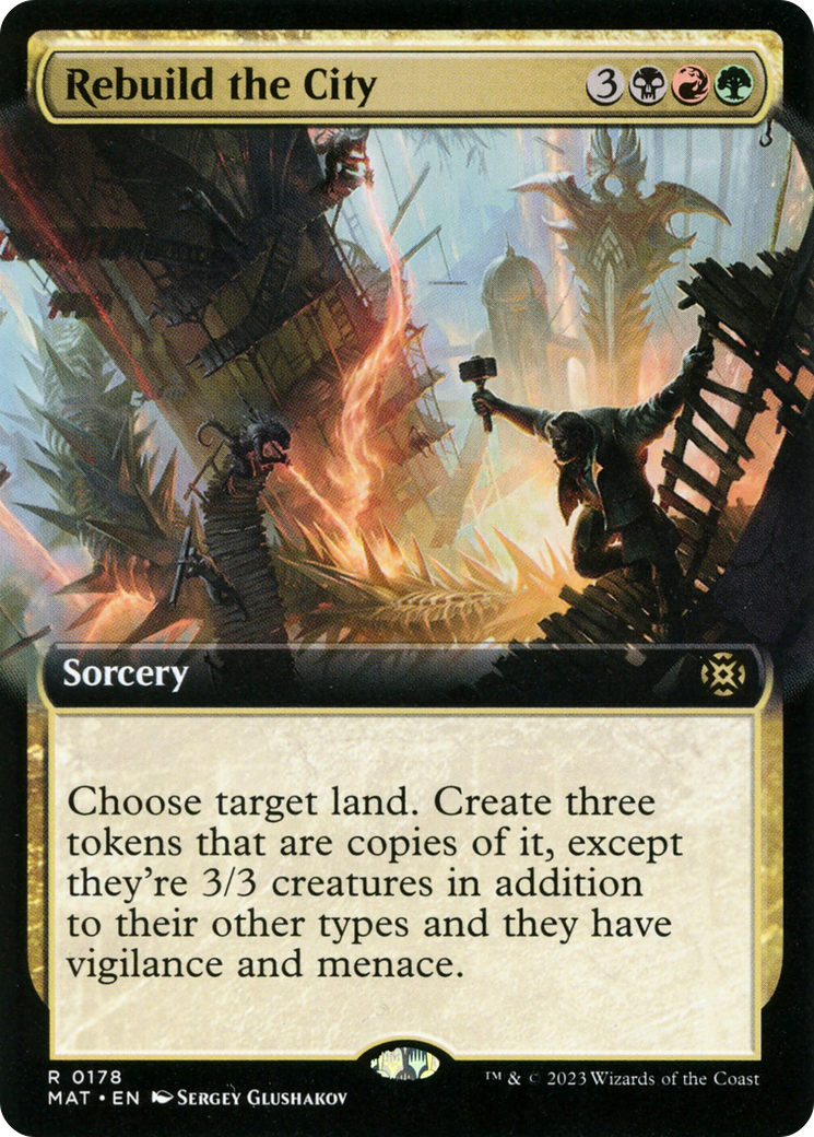 Rebuild the City (Extended Art) [March of the Machine: The Aftermath] - Magic: The Gathering - Card Brawlers | Quebec | Canada |