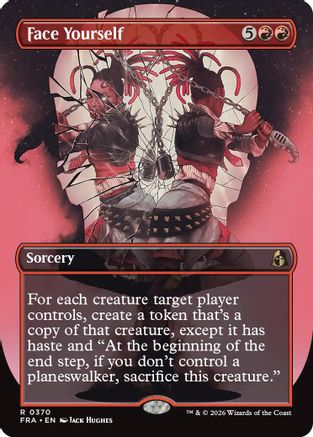 Face Yourself (Borderless) (FRA-370) - Reality Fracture Foil - Card Brawlers