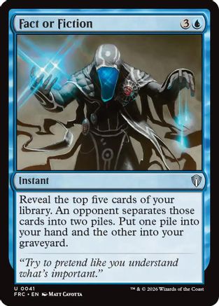 Fact or Fiction (FRC-041) - Commander: Reality Fracture - Card Brawlers