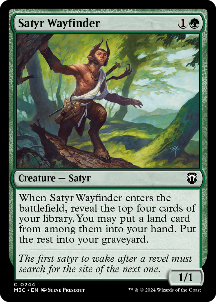 Satyr Wayfinder (Ripple Foil) [Modern Horizons 3 Commander] - Magic: The Gathering - Card Brawlers | Quebec | Canada |