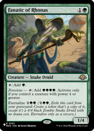 Fanatic of Rhonas (LIST-152) - The List Reprints - Card Brawlers