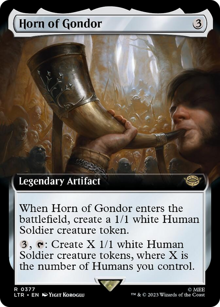 Horn of Gondor (Extended Art) [The Lord of the Rings: Tales of Middle-Earth] - Magic: The Gathering - Card Brawlers | Quebec | Canada |
