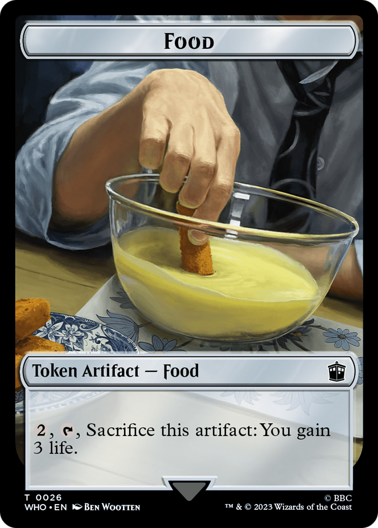 Fish // Food (0026) Double-Sided Token [Doctor Who Tokens] - Magic: The Gathering - Card Brawlers | Quebec | Canada |