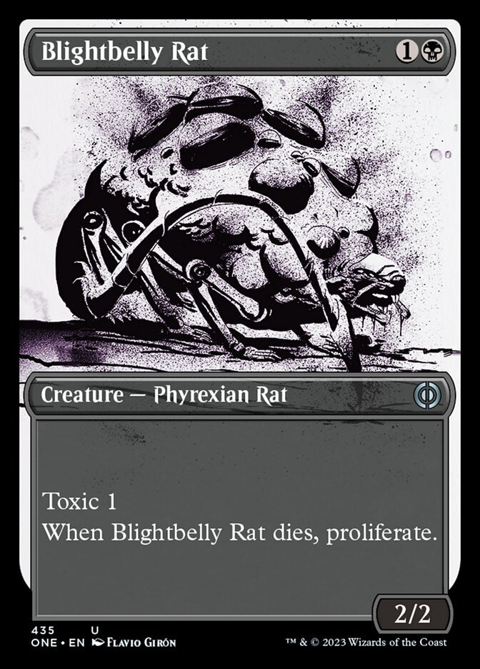 Blightbelly Rat (Showcase Ichor Step-and-Compleat Foil) [Phyrexia: All Will Be One] - Magic: The Gathering - Card Brawlers | Quebec | Canada |