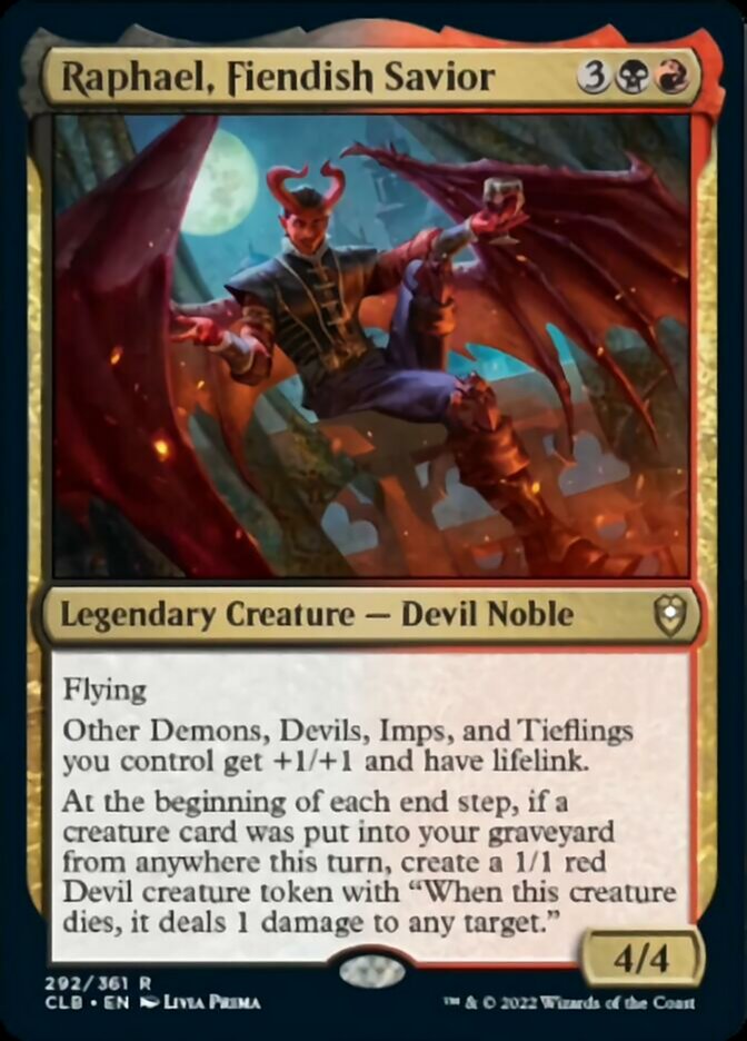 Raphael, Fiendish Savior [Commander Legends: Battle for Baldur's Gate] - Magic: The Gathering - Card Brawlers | Quebec | Canada |