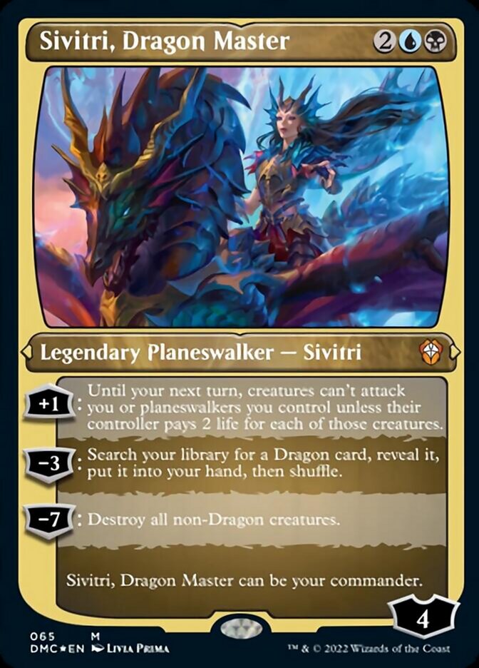 Sivitri, Dragon Master (Foil Etched) [Dominaria United Commander] - Magic: The Gathering - Card Brawlers | Quebec | Canada |
