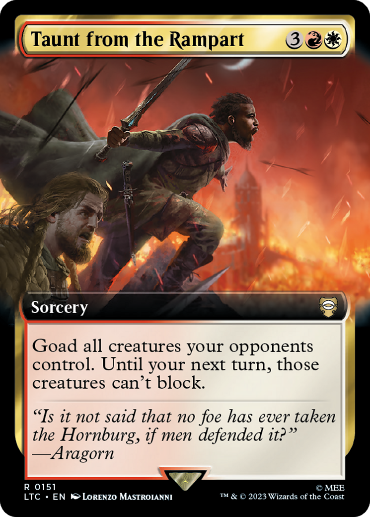 Taunt from the Rampart (Extended Art) [The Lord of the Rings: Tales of Middle-Earth Commander] - Magic: The Gathering - Card Brawlers | Quebec | Canada |