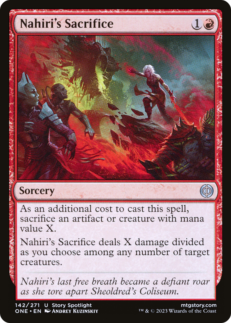 Nahiri's Sacrifice [Phyrexia: All Will Be One] - Magic: The Gathering - Card Brawlers | Quebec | Canada |