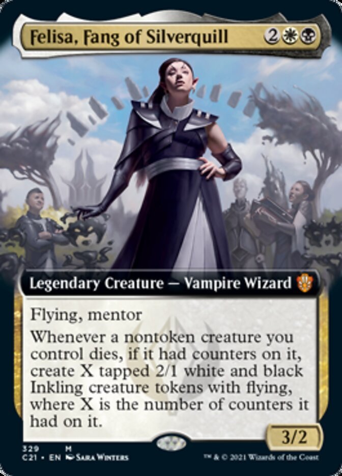 Felisa, Fang of Silverquill (Extended Art) [Commander 2021] - Card Brawlers