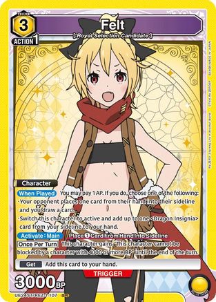 Felt (107) (UE24ST/REZ-1-107) - UE24ST ReZERO Starting Life in Another World Starter Deck Foil - Card Brawlers