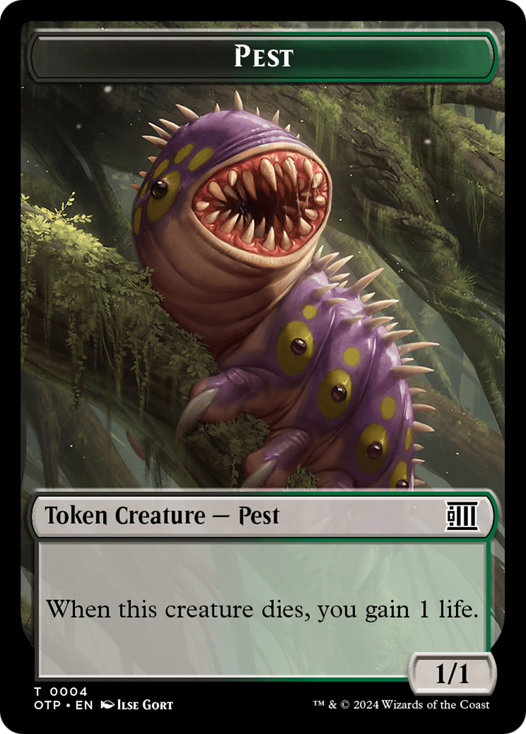 Treasure // Pest Double-Sided Token [Outlaws of Thunder Junction Tokens] - Magic: The Gathering - Card Brawlers | Quebec | Canada |