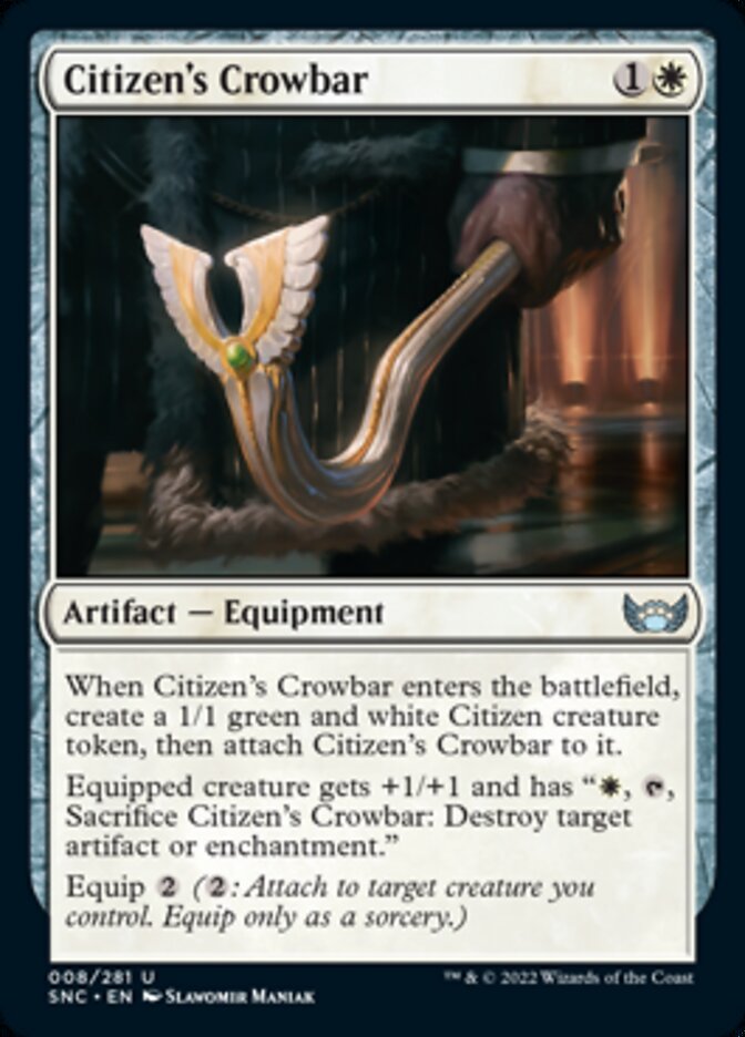 Citizen's Crowbar [Streets of New Capenna] - Magic: The Gathering - Card Brawlers | Quebec | Canada |
