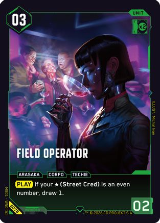 Field Operator (B078) - Welcome to Night City Beta - Card Brawlers