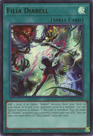 Filia Diabell (MAMO-EN100) - Magnificent Monsters 1st Edition - Card Brawlers