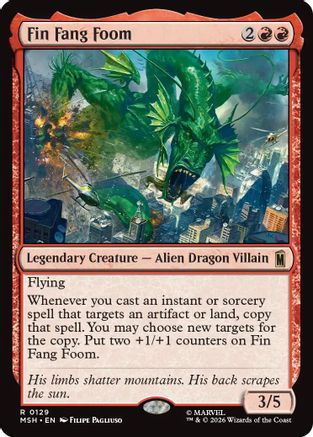 Fin Fang Foom (MSH-129) - Marvel Super Heroes - Card Brawlers