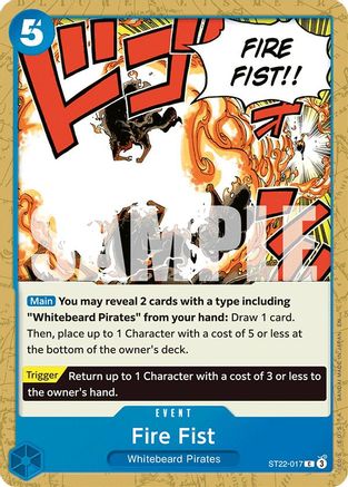 Fire Fist (ST22-017) - Starter Deck 22: Ace & Newgate - Card Brawlers