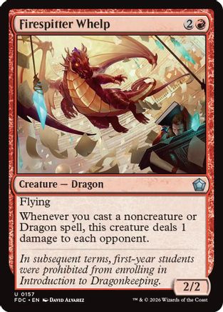 Firespitter Whelp (FDC-157) - Commander: Foundations - Card Brawlers