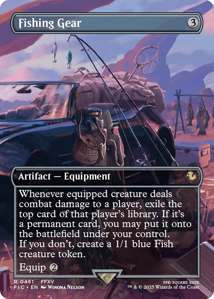 Fishing Gear (Borderless) [FINAL FANTASY Commander] - Card Brawlers