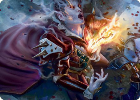 Flame - Blessed Bolt Art Card [Innistrad: Crimson Vow Art Series] - Card Brawlers