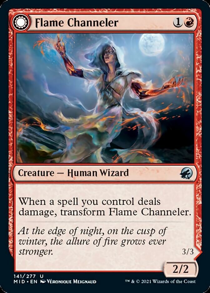 Flame Channeler // Embodiment of Flame [Innistrad: Midnight Hunt] - Card Brawlers