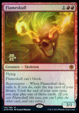 Flameskull [Dungeons & Dragons: Adventures in the Forgotten Realms Prerelease Promos] - Card Brawlers