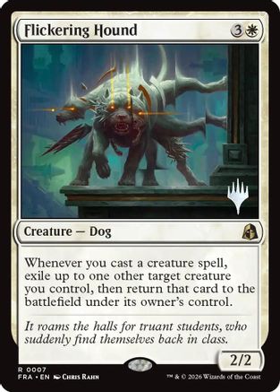 Flickering Hound (PPFRA-007) - Promo Pack: Reality Fracture Foil - Card Brawlers