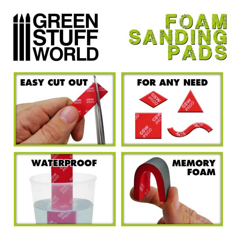 Green Stuff World - Foam Sanding Pad Assortment - Green Stuff World - Card Brawlers | Quebec | Canada |