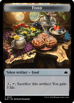 Food // Bushy Bodyguard Double-Sided Token (BLB-27 // 20) - Bloomburrow Foil - Card Brawlers