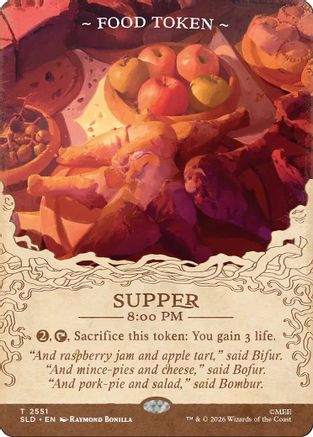 Food Token (2551) (SLD-2551) - Secret Lair Drop Series Foil - Card Brawlers