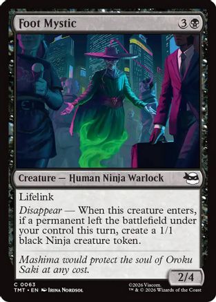 Foot Mystic (TMT-063) - Teenage Mutant Ninja Turtles Foil - Card Brawlers