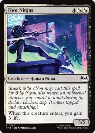 Foot Ninjas (TMT-147) - Teenage Mutant Ninja Turtles Foil - Card Brawlers