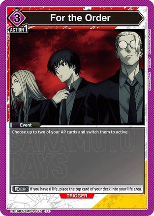 For the Order (UE19BT/SMD-1-075) - UE19BT SAKAMOTO DAYS - Card Brawlers