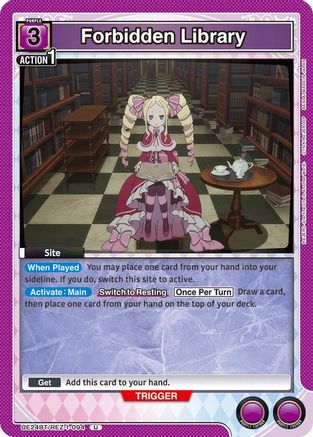 Forbidden Library (UE24BT/REZ-1-094) - UE24BT ReZERO Starting Life in Another World - Card Brawlers