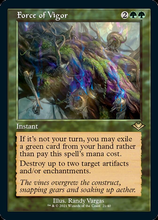 Force of Vigor (Retro) [Modern Horizons] - Card Brawlers