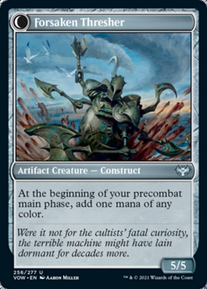 Foreboding Statue // Forsaken Thresher [Innistrad: Crimson Vow] - Card Brawlers