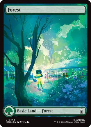 Forest (0442) (Surge Foil) (MSH-442) - Marvel Super Heroes Foil - Card Brawlers