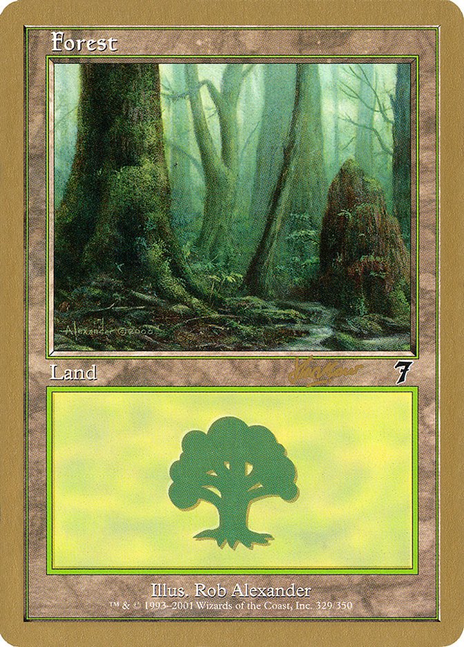 Forest (329) (Sim Han How) [World Championship Decks 2002] - Card Brawlers