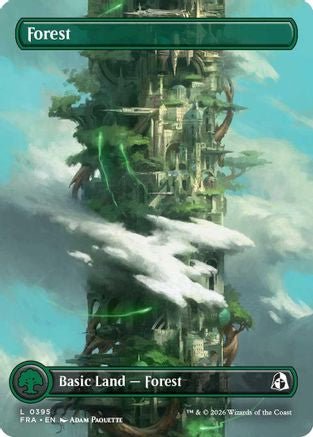 Forest (Borderless) (0395) (FRA-395) - Reality Fracture Foil - Card Brawlers